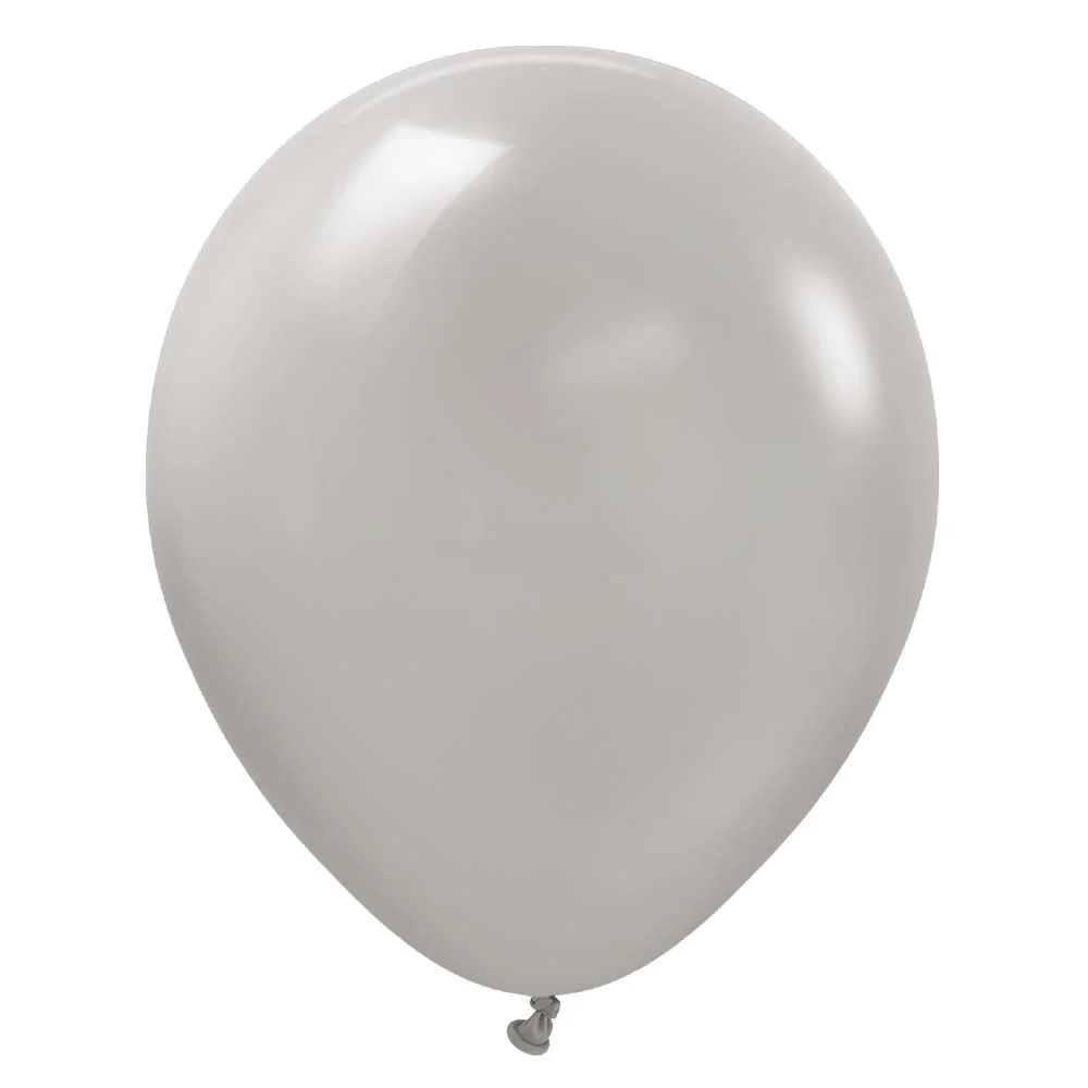 12-inch Grey latex helium balloon