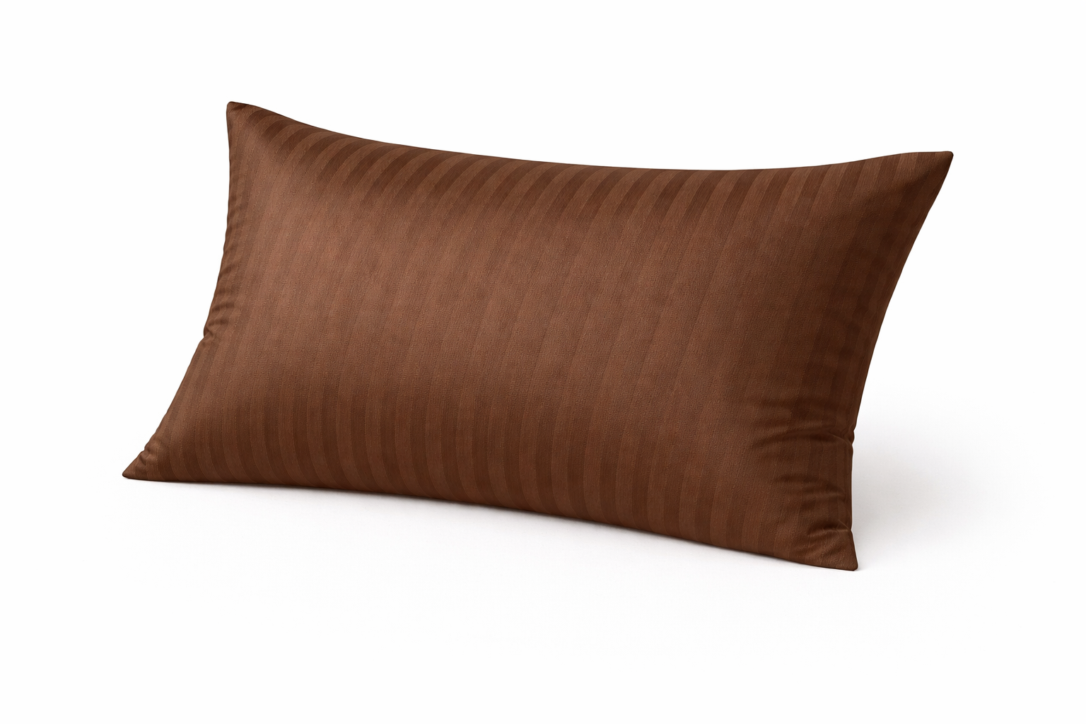 Наволочка страйп сатін  "Молочний шоколад"