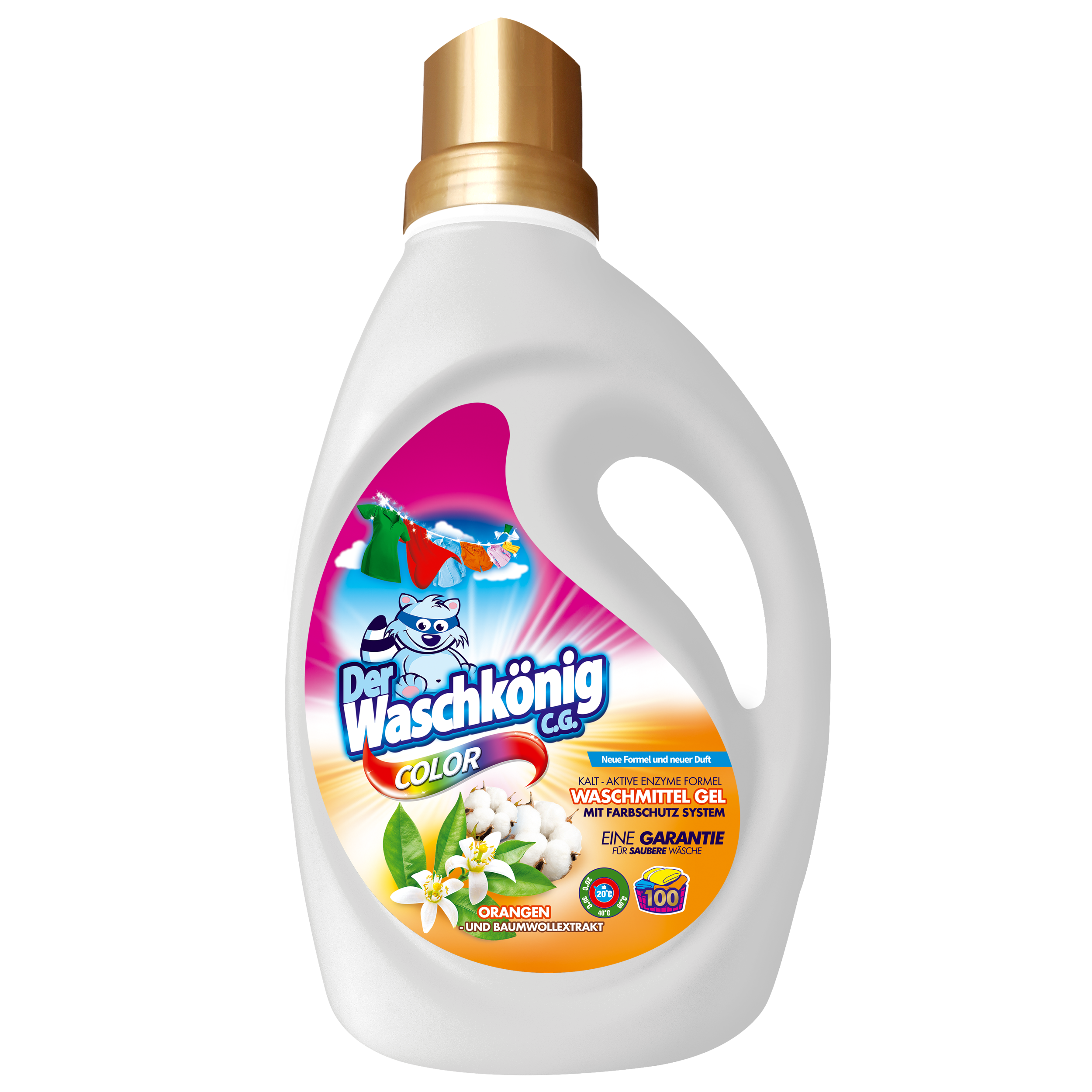 Гель для прання Waschkonig Color 3 л. Апельсин