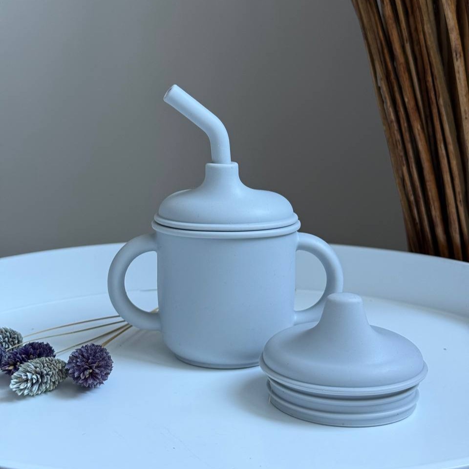 Поїльник  3в1 Сірий (light grey)