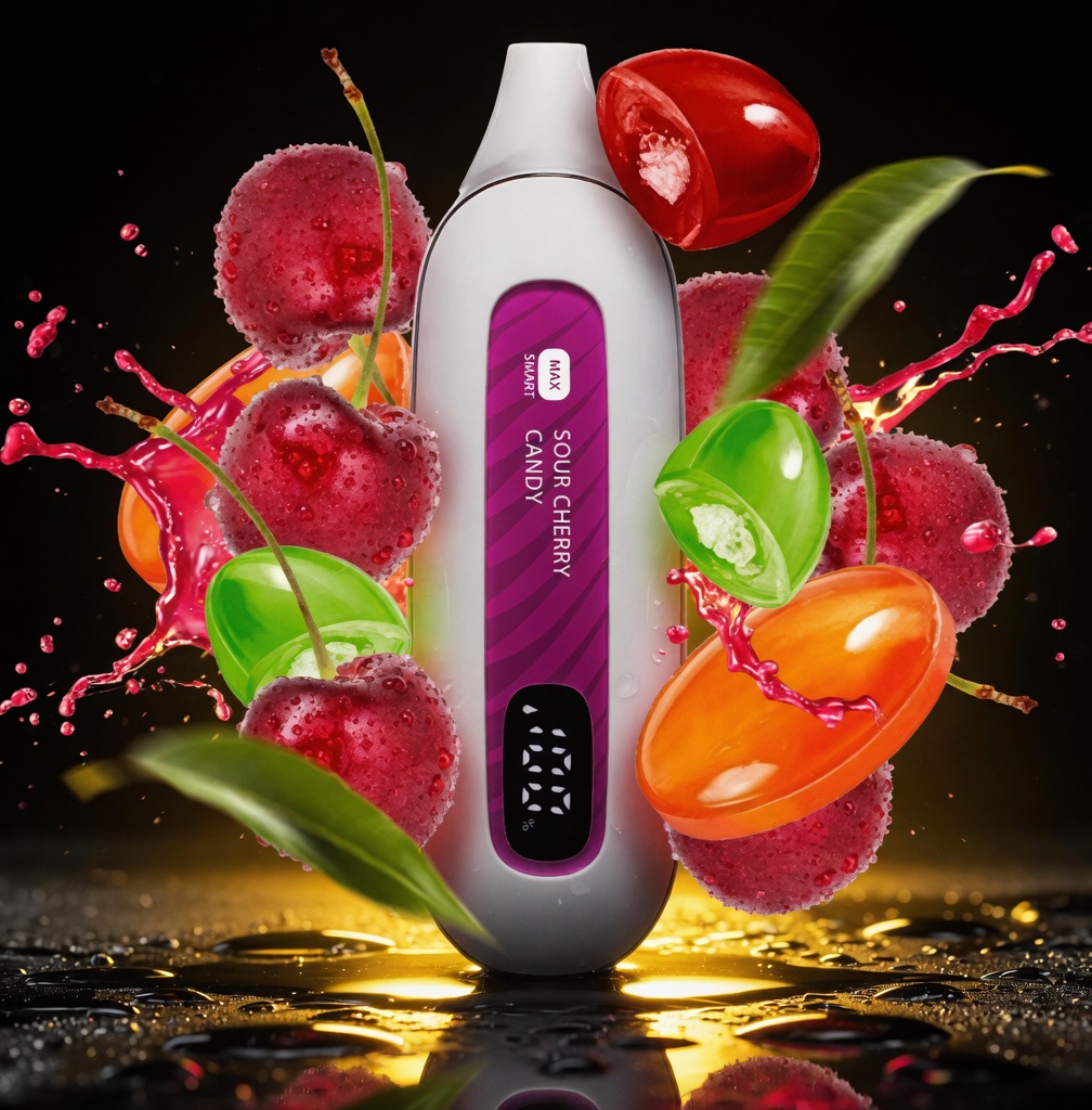 Max 12000 Sour Cherry Candy (Кисла Вишня Цукерка)