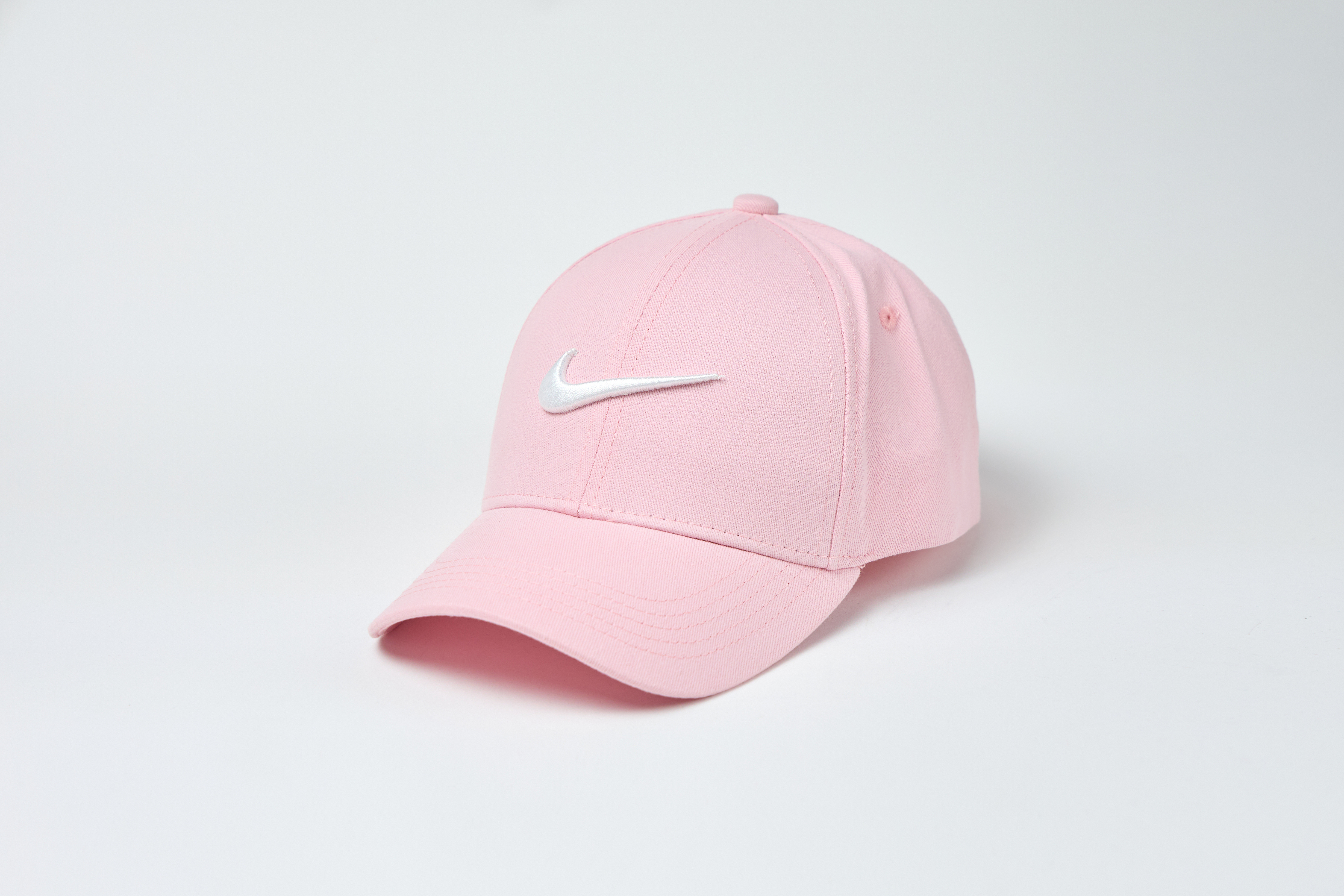 Бейсболка Рожева Вишивка Біла Лого Найк - Nike  Копія