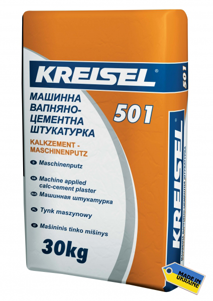 Kreisel 501 штукатурка машинна вапняно-цементна 30 кг. Крайзель