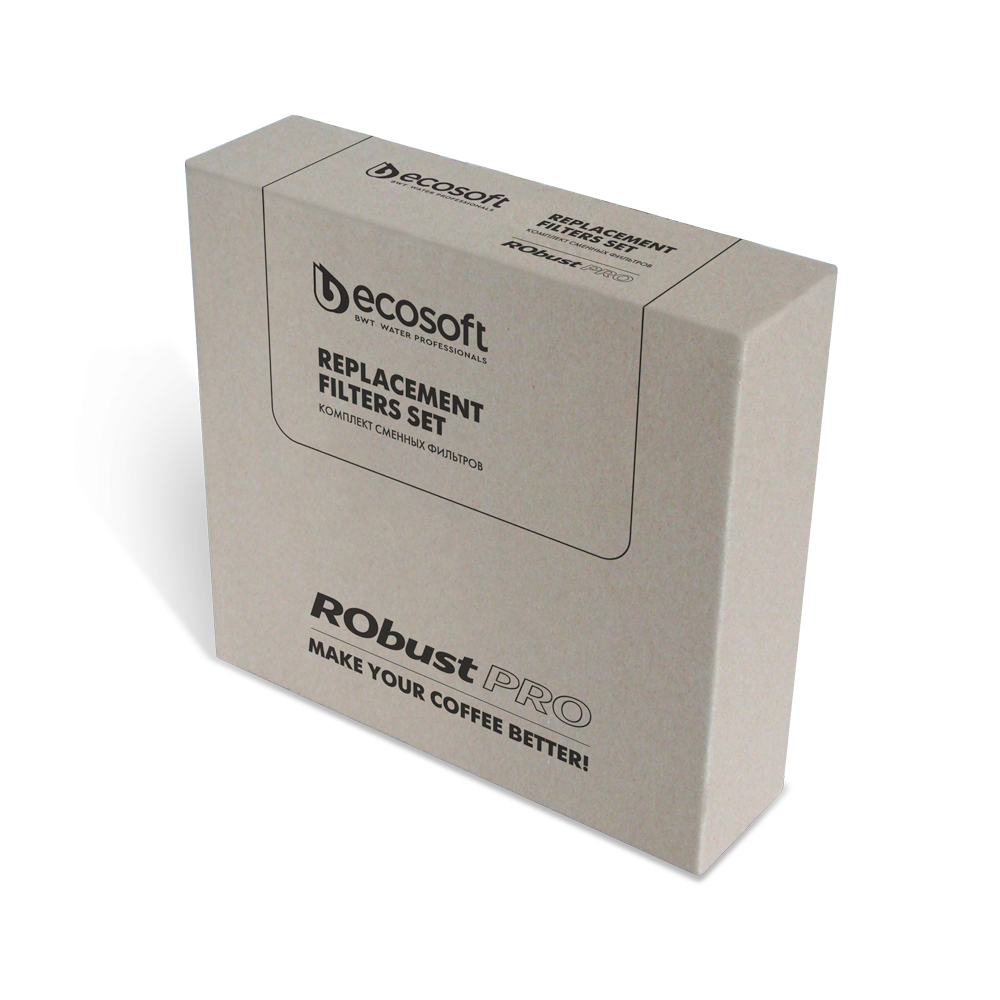 Комплект картриджів 1-2-3-4 Ecosoft для фільтра RObust PRO (CHVROBUSTCOFFEE)