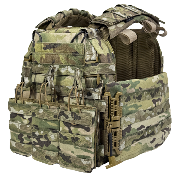 Плитоноска "АРХАНГЕЛ EVO" з повноцінними камербандами + підсумком під 3 магазини, від українського бренду "А.Т.А.К.А".