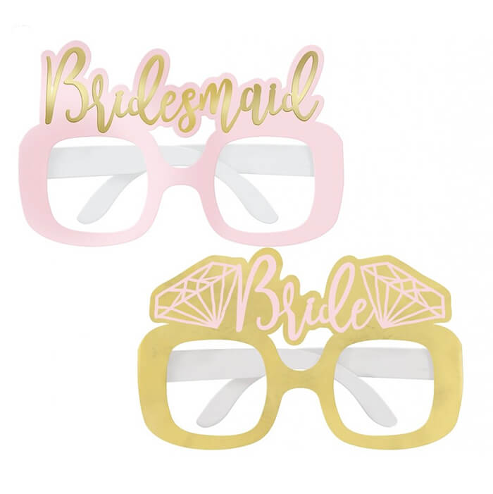 Набір паперових окулярів на дівич-вечір 4шт