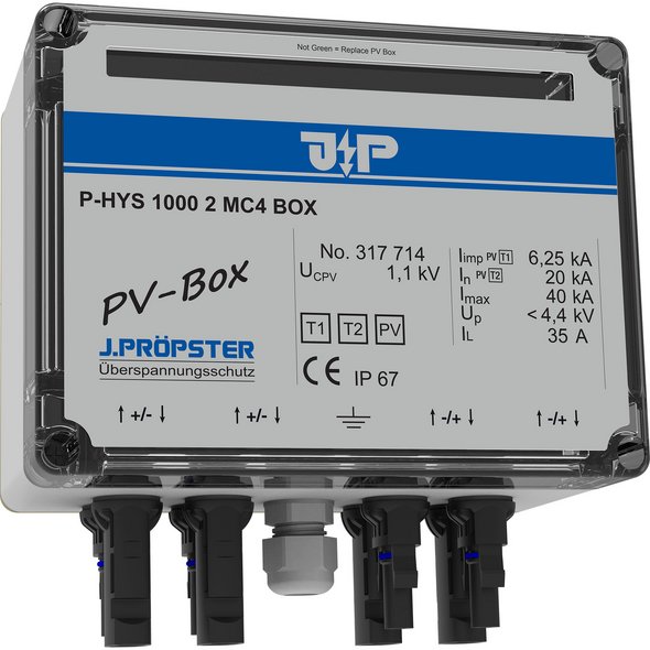 Комбінований ПЗІП -HYS 1000 2 MC4 BOX тип 1+2, IP 67, PV