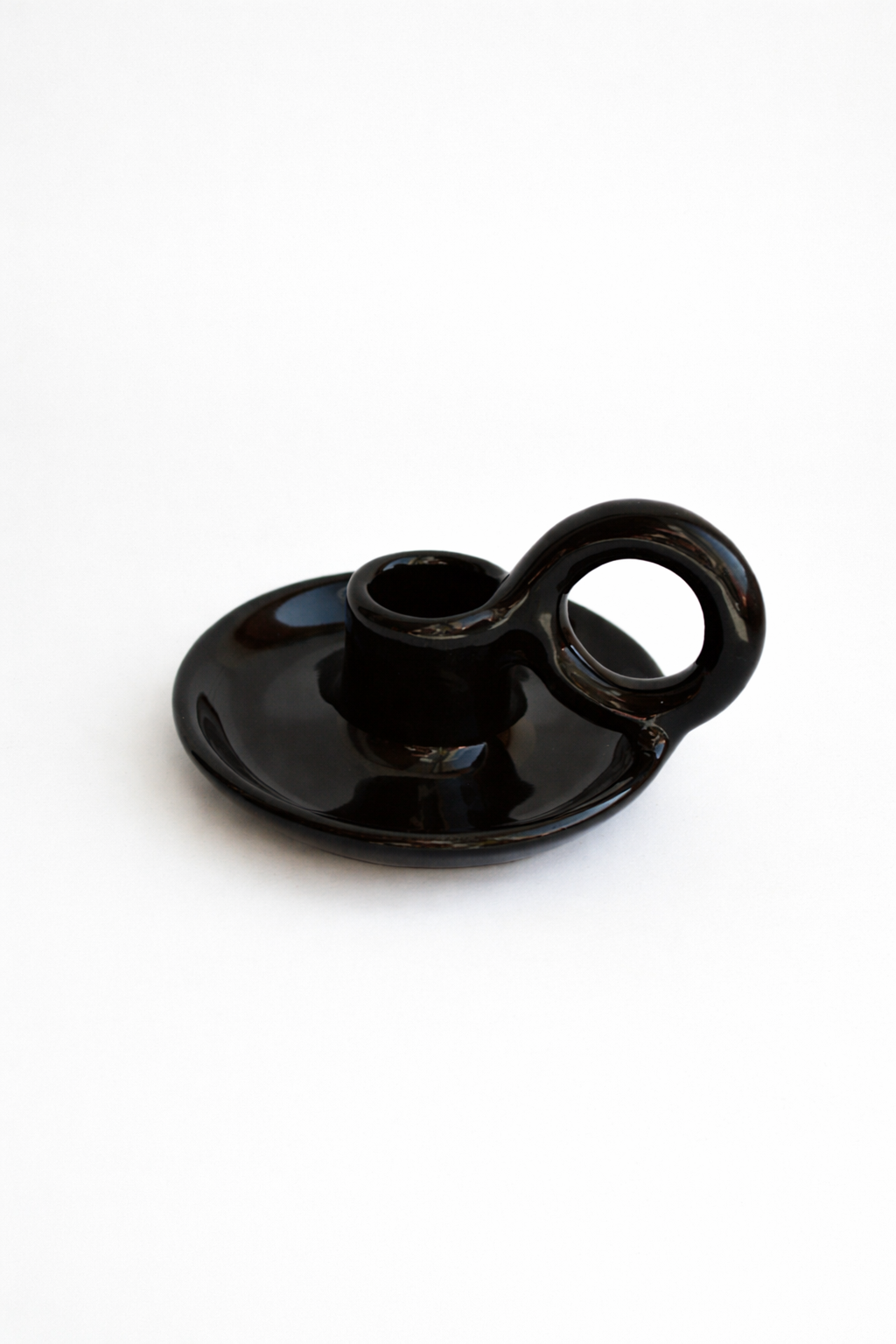 Підсвічник для столової свічки з ручкою