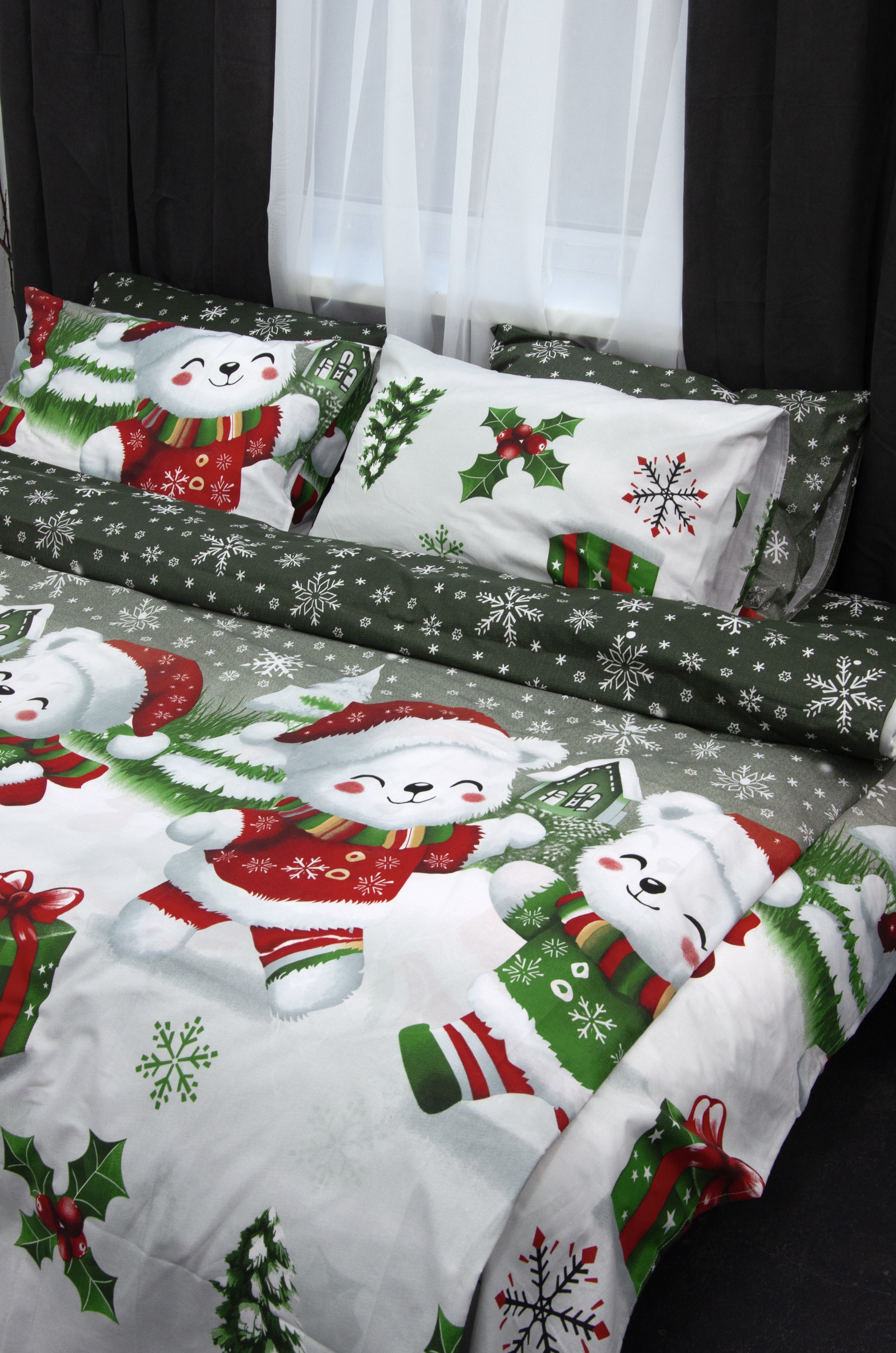 Постільний комплект Матова 100% бавовна Ведмедики