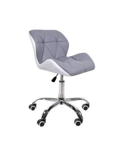 Крісло офісне Модерн, офісне крісло на колесах, крісло офісне сіре+біле
