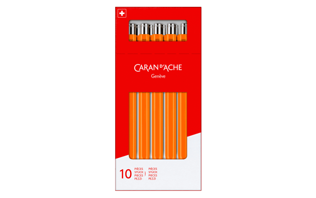 Коробка з 10 кулькових ручок 849™ FLUO Orange