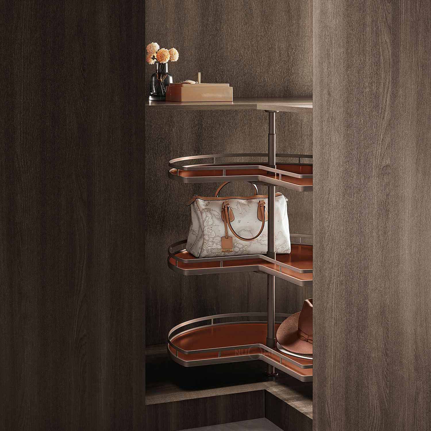 Ralphie Series 360° Three-tier Roatable Corner Shelf