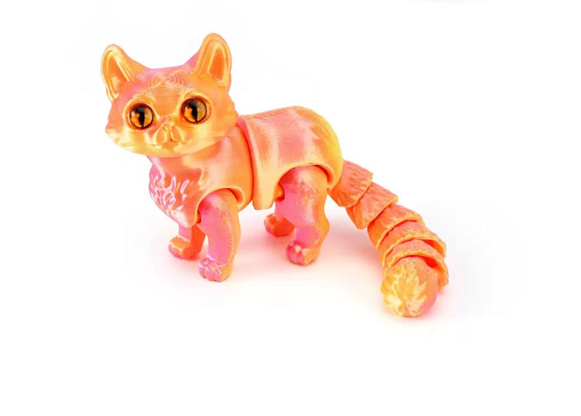 Іграшка 3D антистрес Котик Персиковий