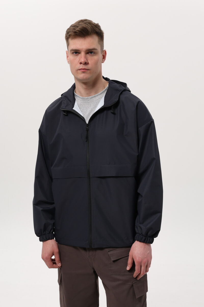 Куртка вітровка з капюшоном BNDK Dark Blue