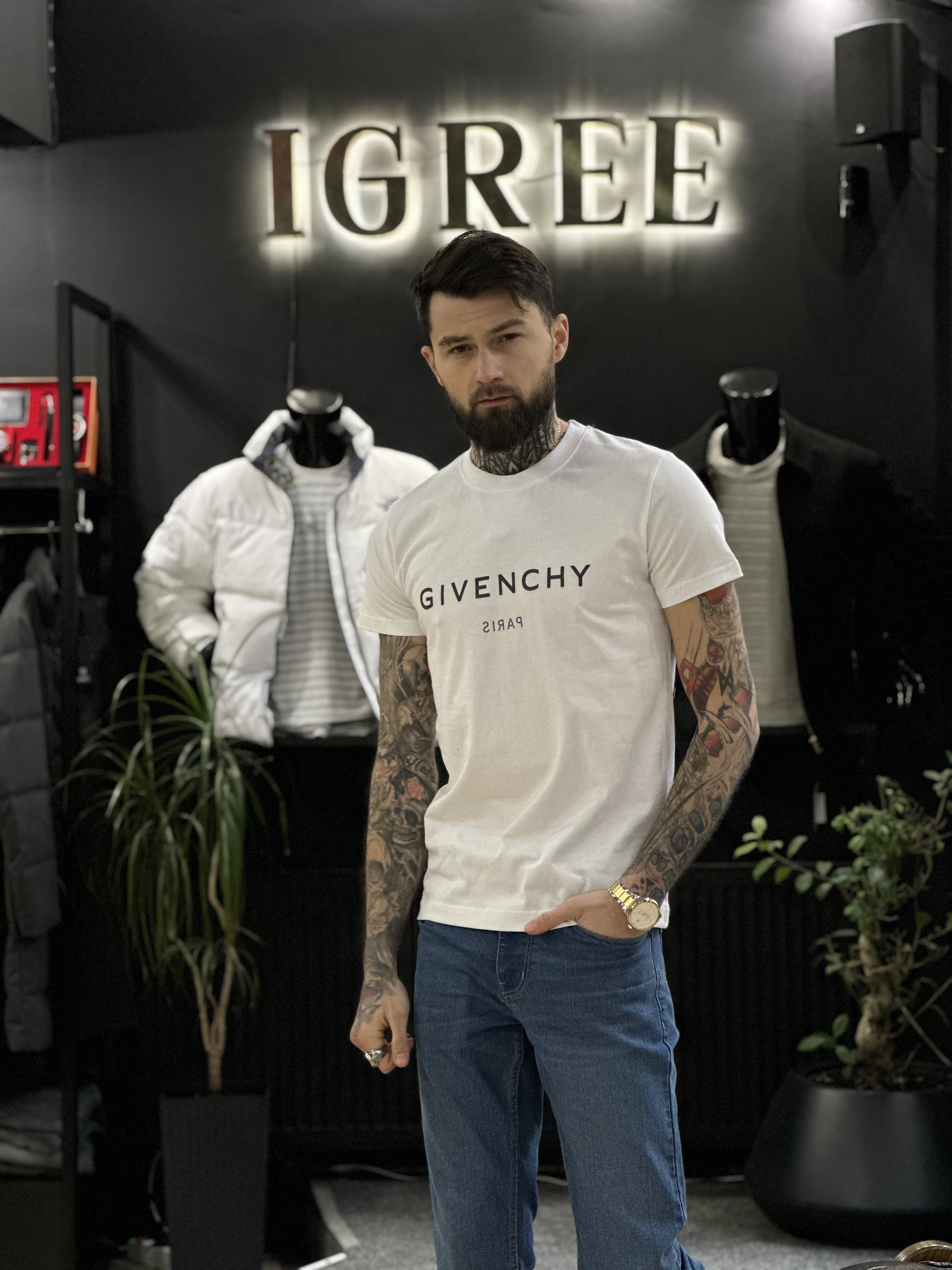 Брендова чоловіча футболка Givenchy white