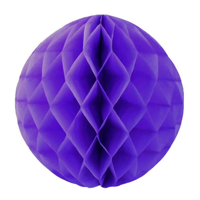 Гофро-куля фіолетова 30см