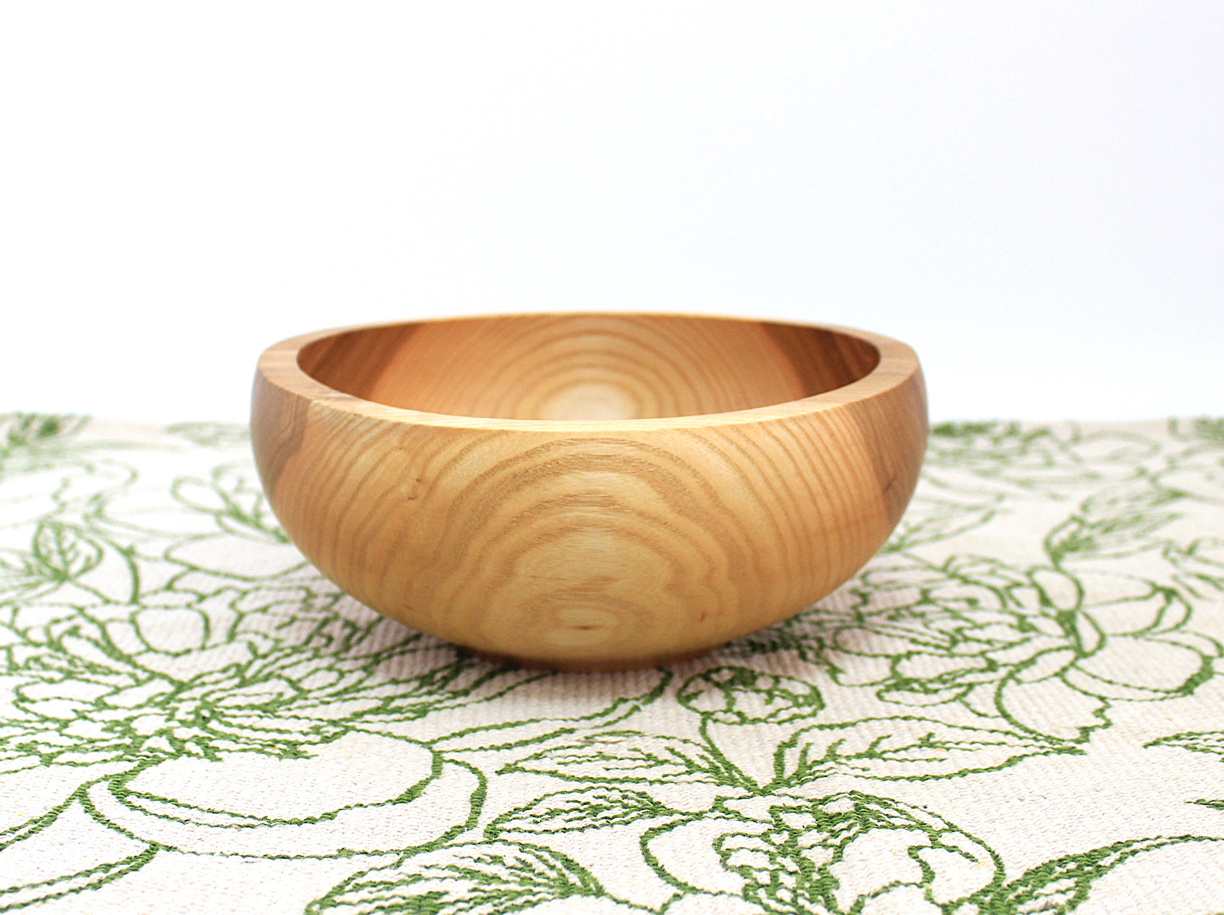 Тарілка для сухих продуктів з ясена ручної роботи