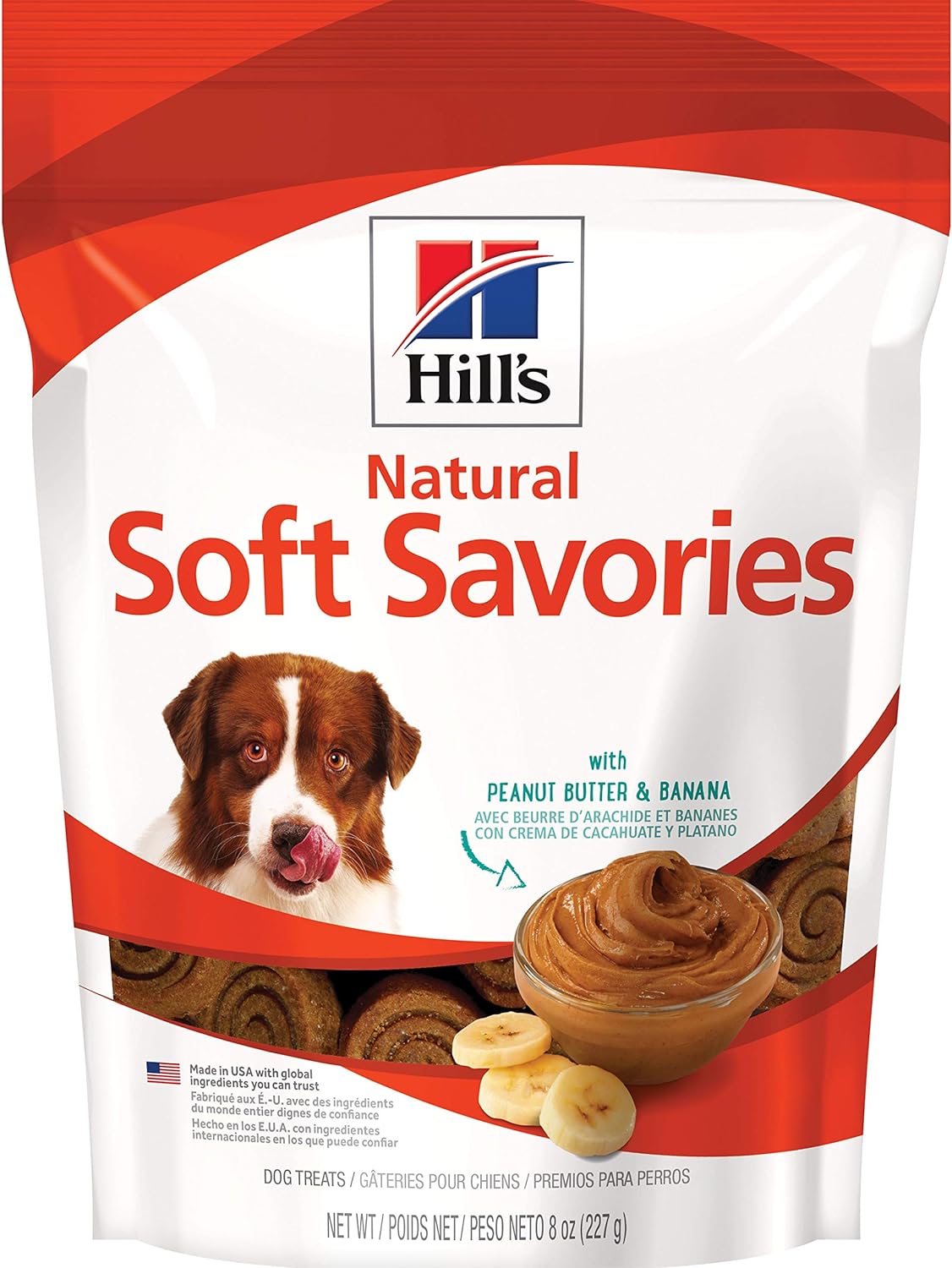 Hill's Soft Dog Treats, Soft Savories with Peanut Butter & Banana Dog Snacks