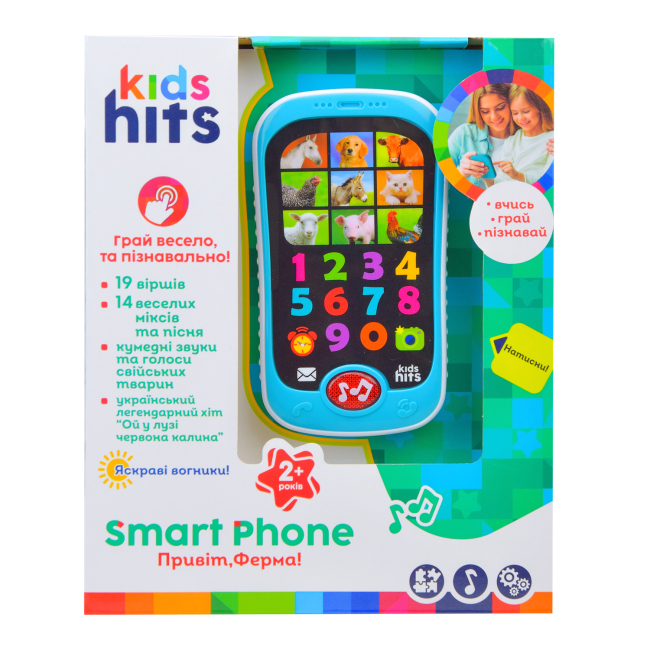 Музичний телефон Kids Hits Привіт ферма в асортименті (KH03/001)