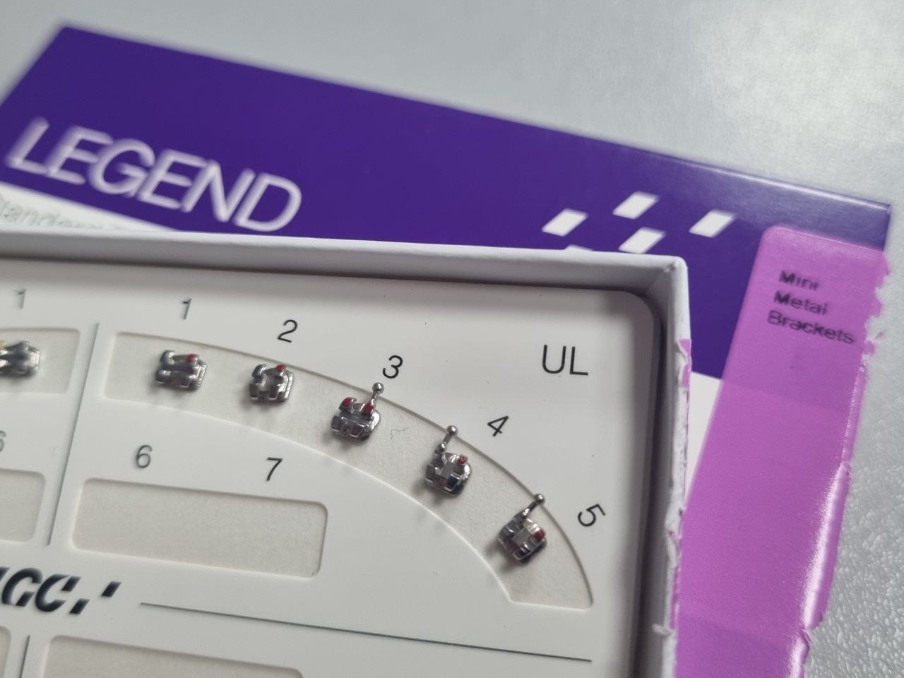 Брекети металеві Legend mini Roth 022 гачок 3,4,5 GC