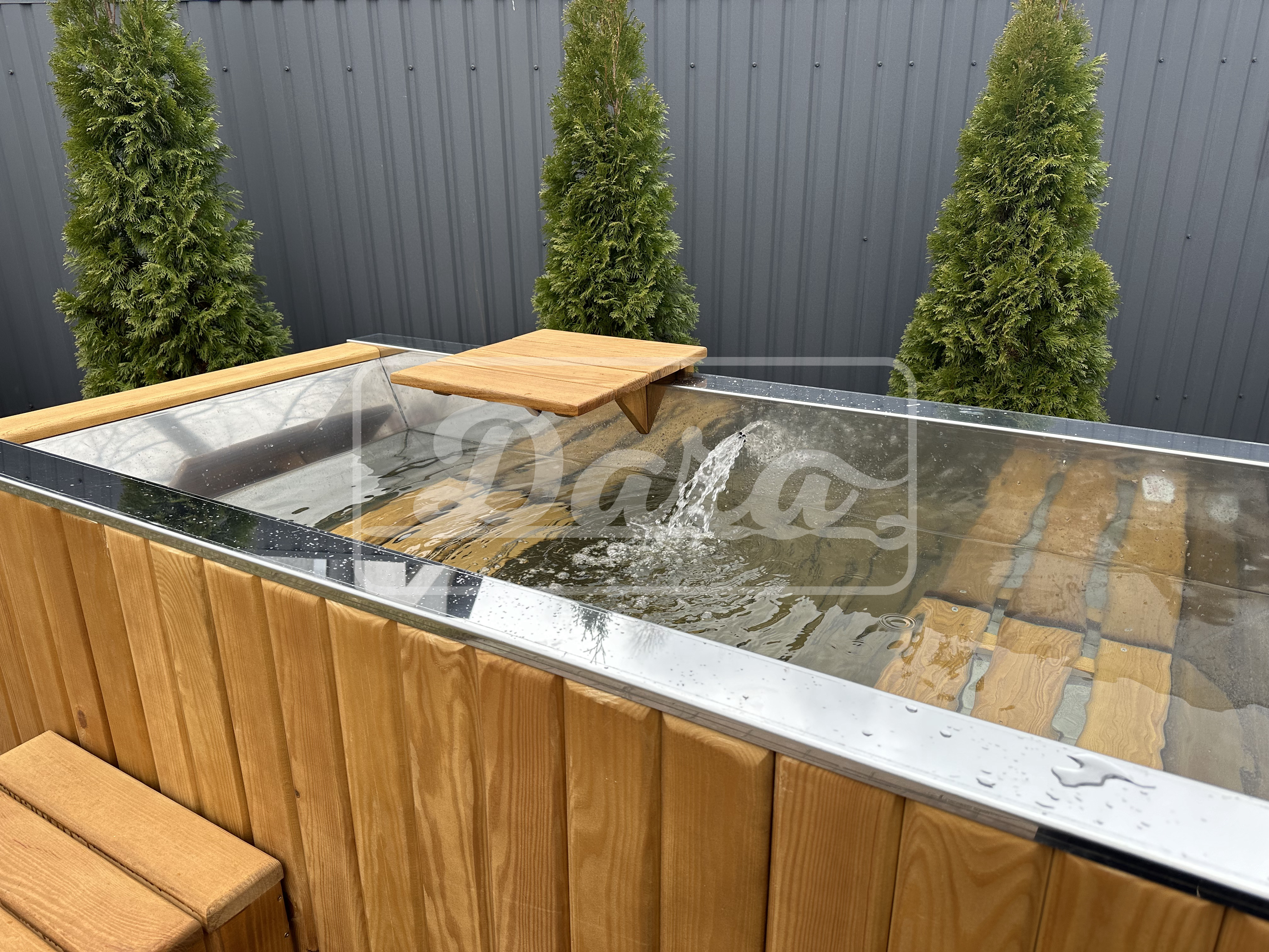 Купіль (чан) для купання, паріння та охолодження SteelSpa 140*200 см
