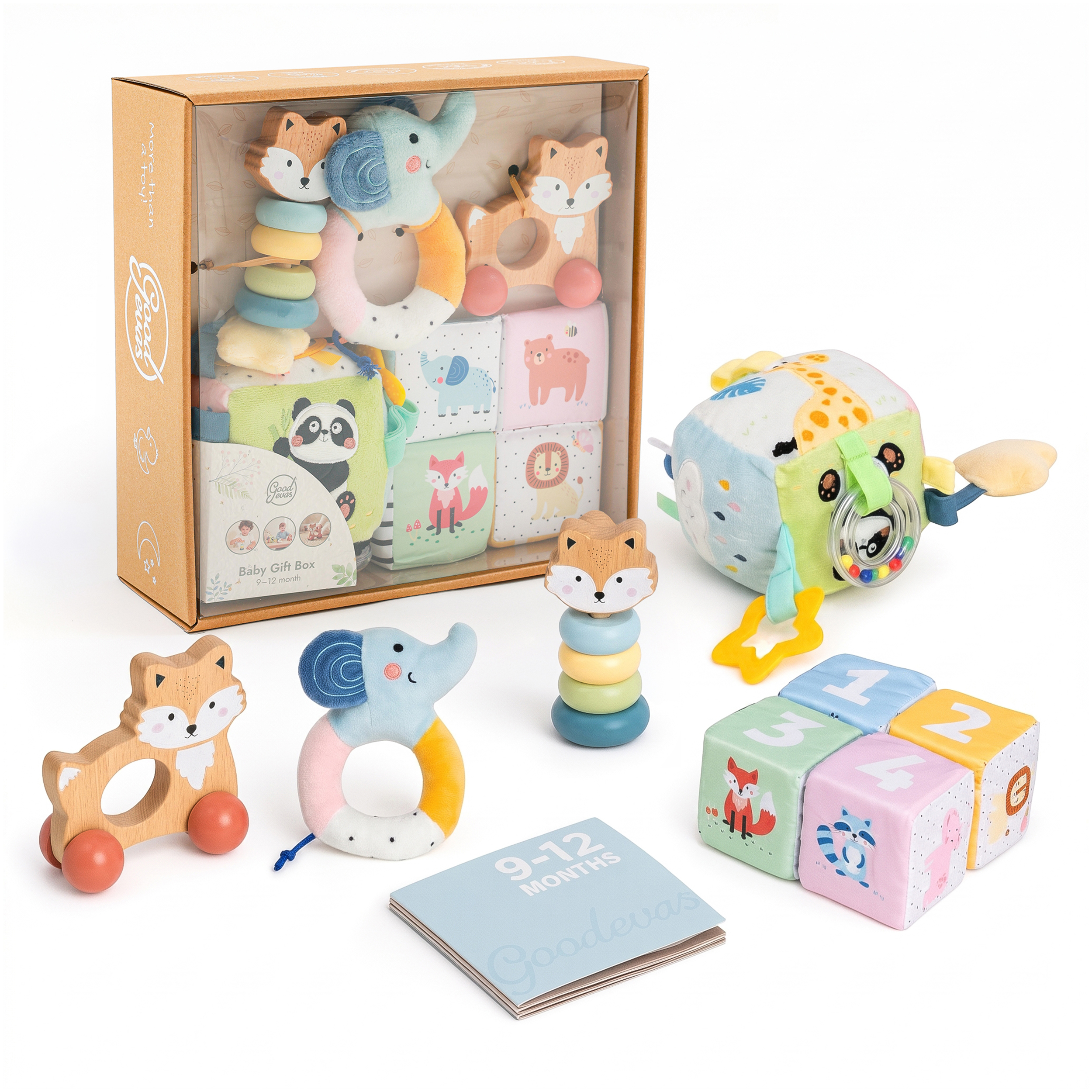 Розвивальний набір іграшок для немовлят BabyBox 9-12 місяців