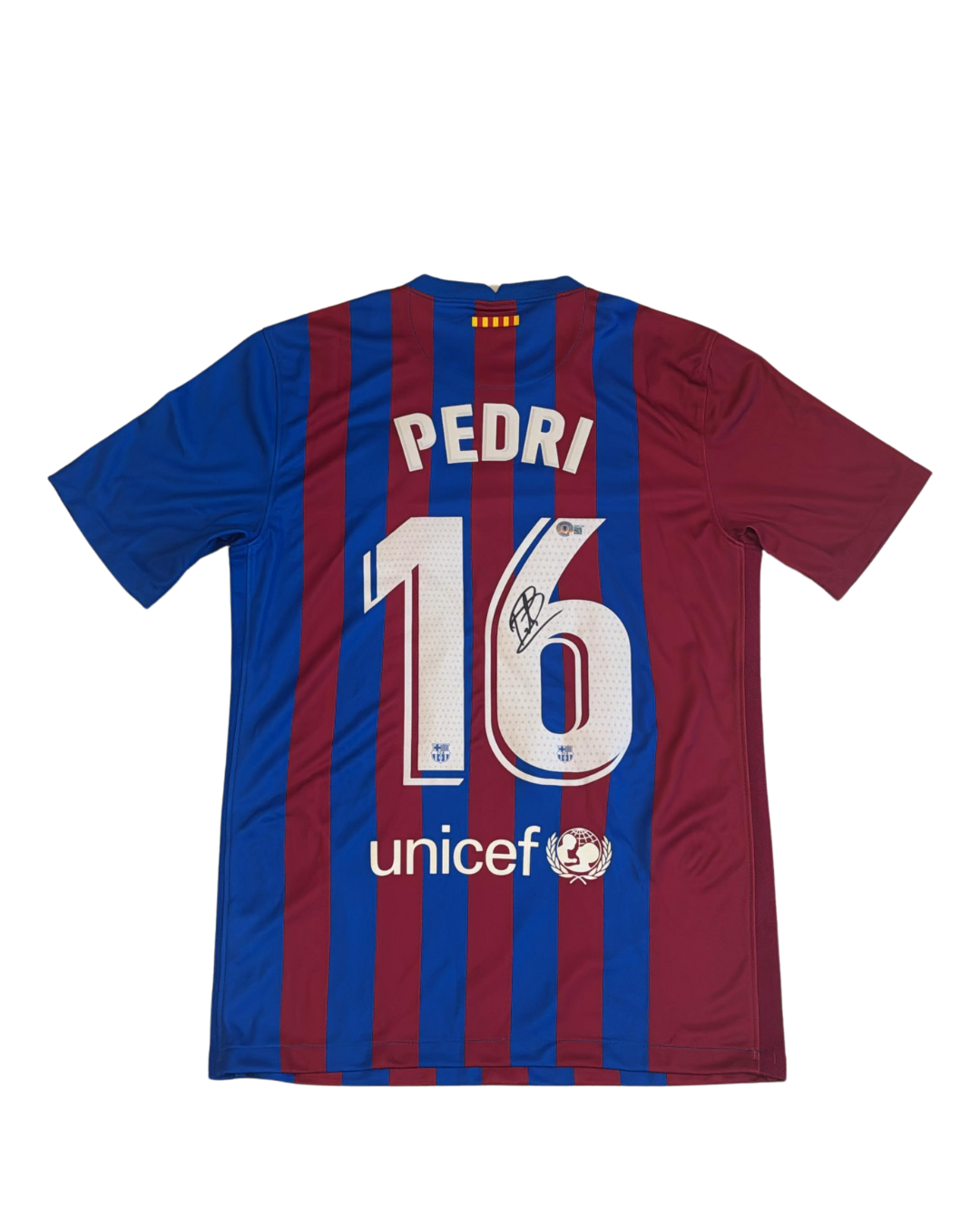PEDRI BARCELONA SIGNED CERTIFICADO BECKETT