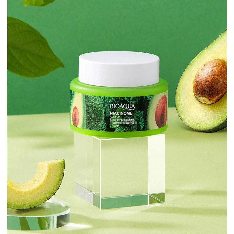 Поживний крем для обличчя з авокадо BIOAQUA Niacinome Avocado Elasticity Moisturizing Cream 50 г