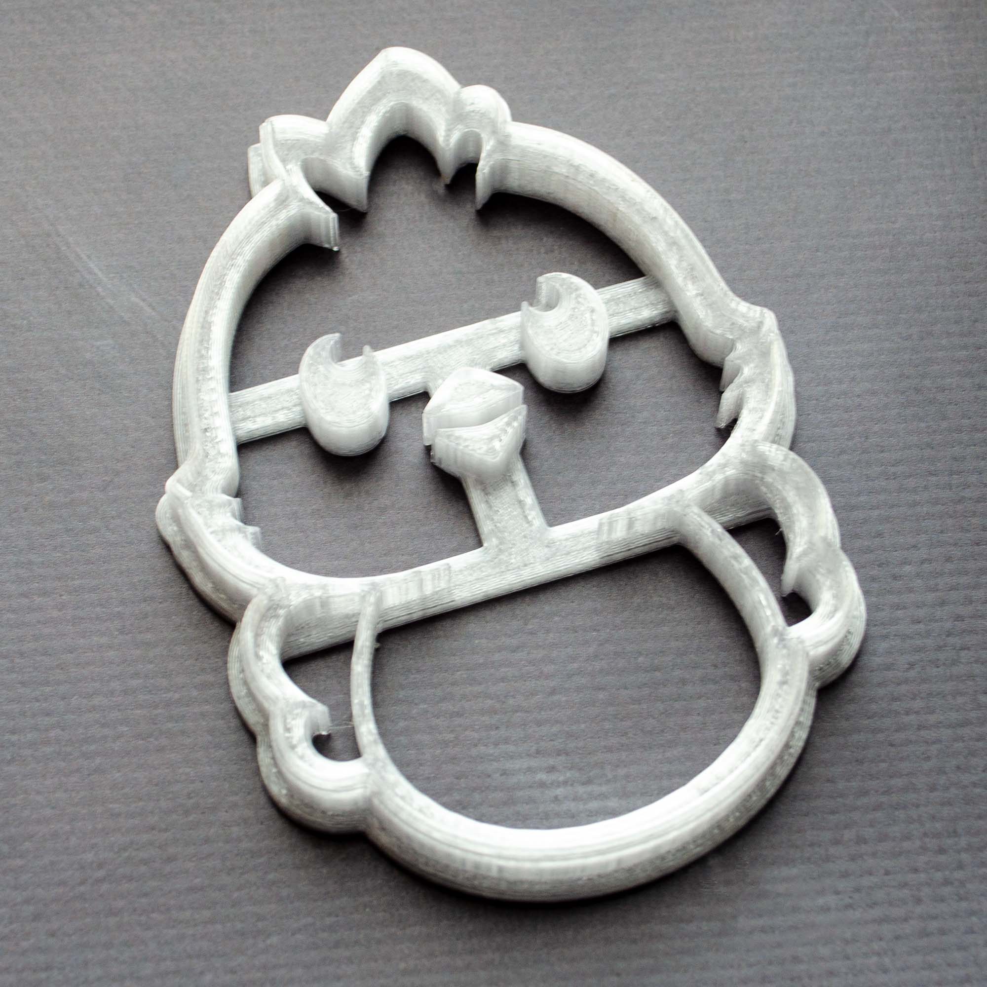 Пластикова вирубка (форма, каттер) для пряників і печива Курча, 11х8 см