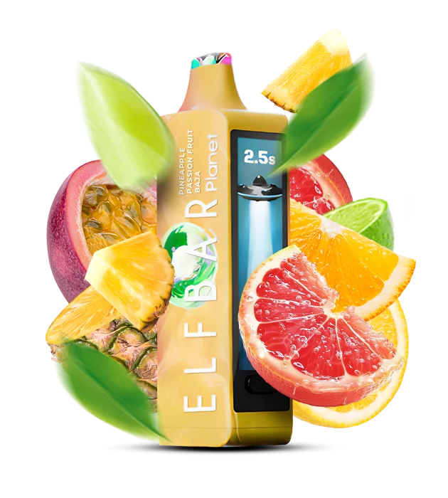 Elf Bar PLANET 25000 Pineapple Passion Fruit Baja (Ананас Маракуйя Цитруси)