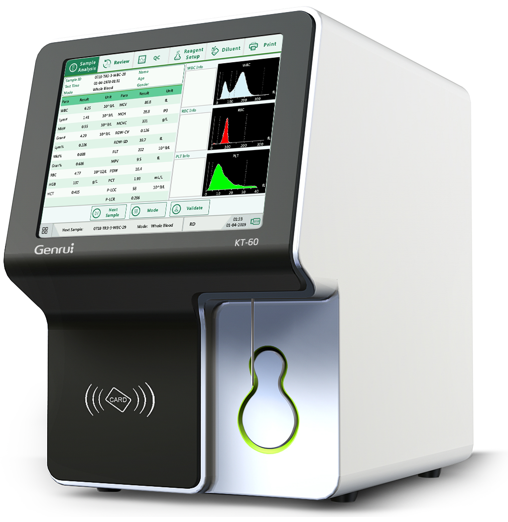 KT-60 Гематологічний аналізатор 3-DIFF GENRUI
