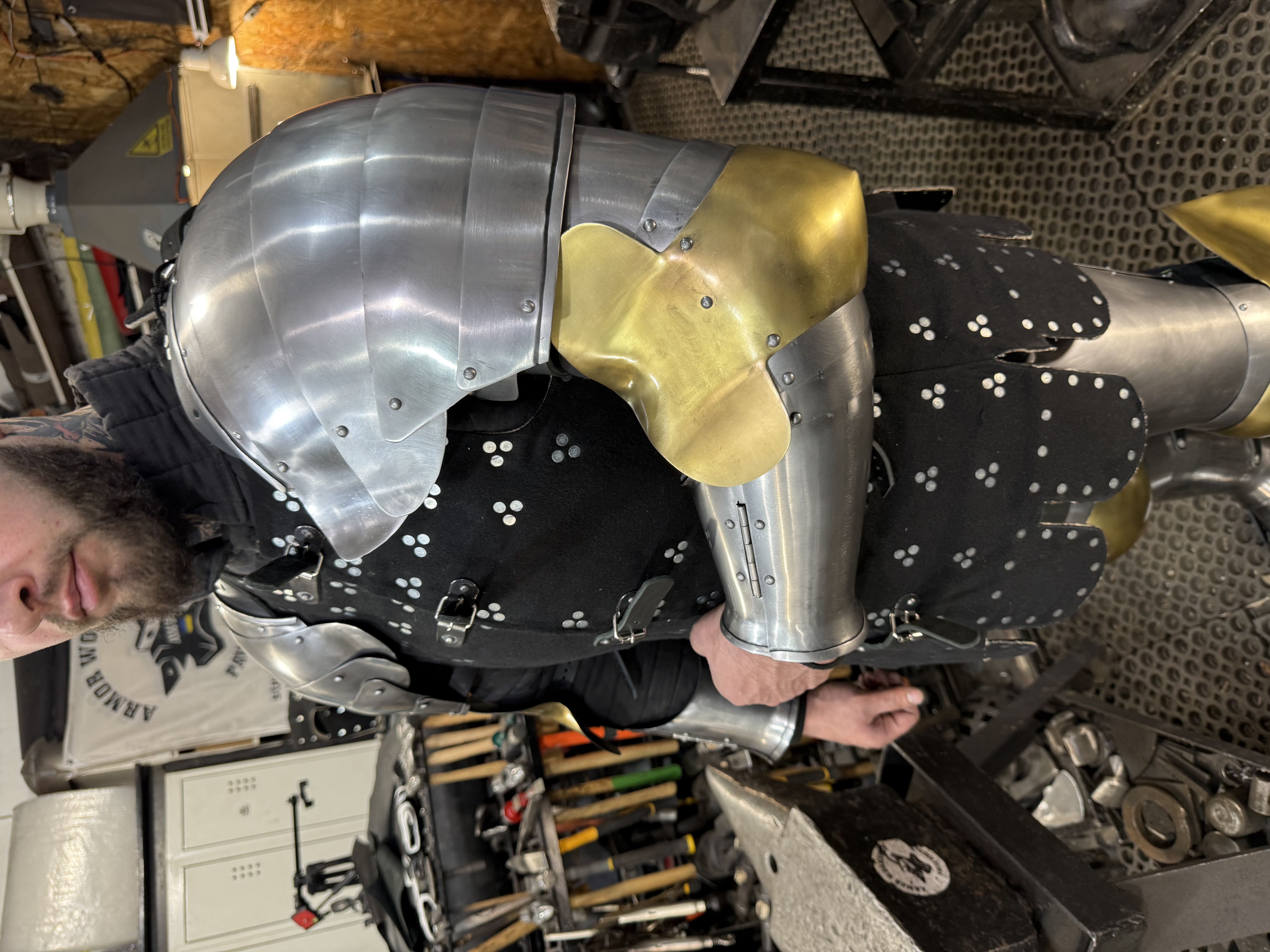 Full armor arms “ brass elbow style”
