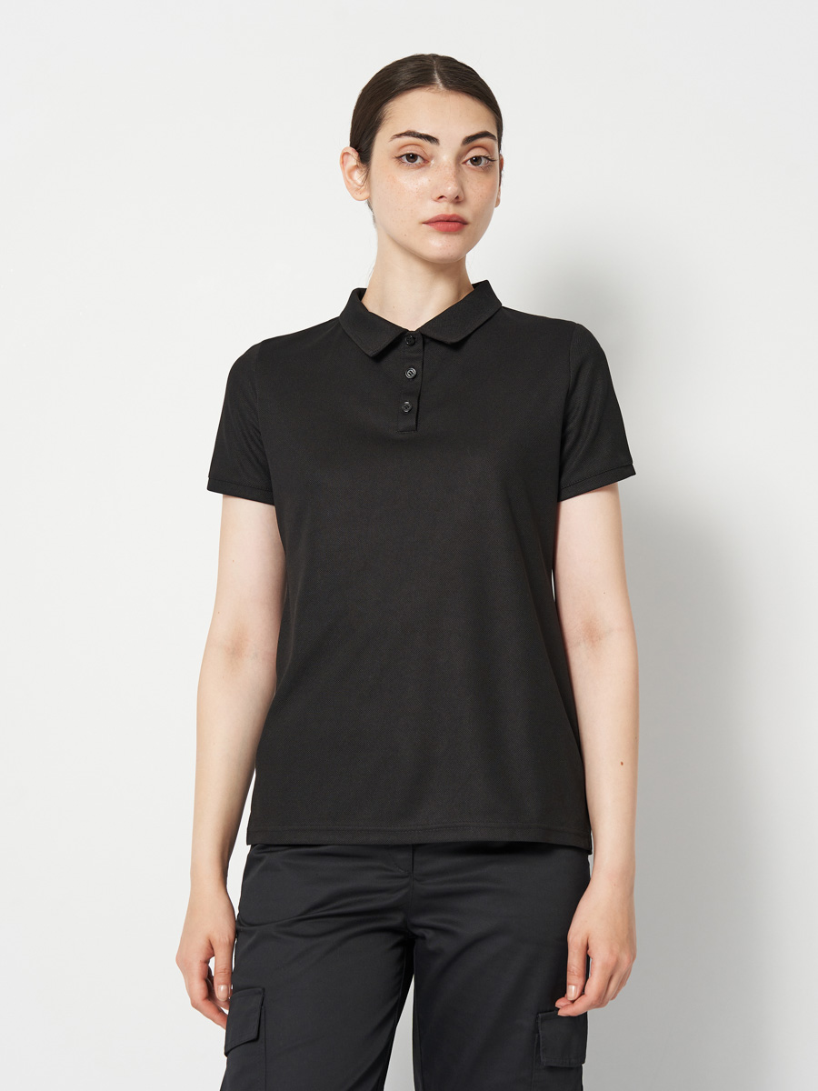 Жіноче поло UKM CoolPass чорне