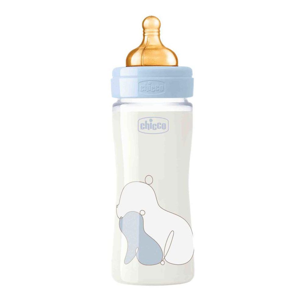 Пляшечка скло Chicco Original Touch, 240мл, 0м+