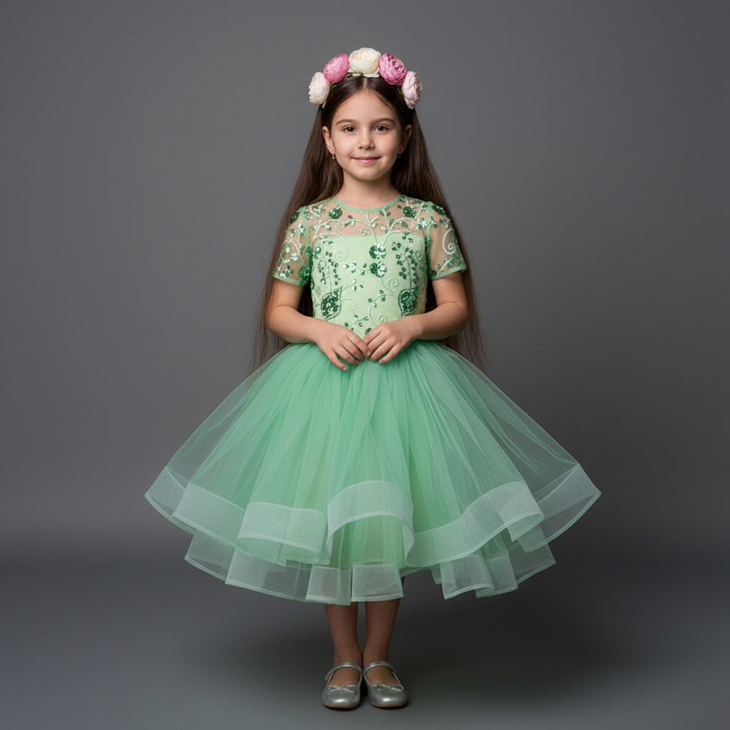 Сукня салатова