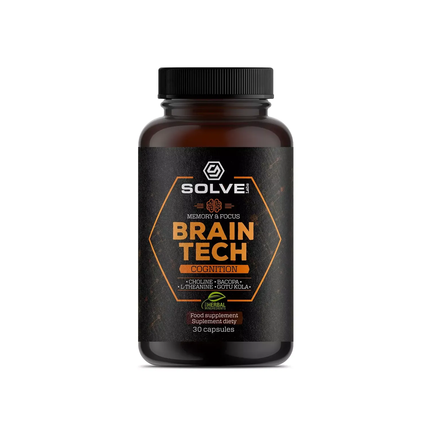Solve Labs Brain Tech Cognition для активних людей - 60 капсул