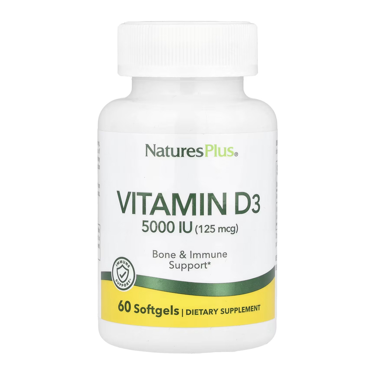 Вітамін Д3, Vitamin D3 5000 IU - 60 softgels