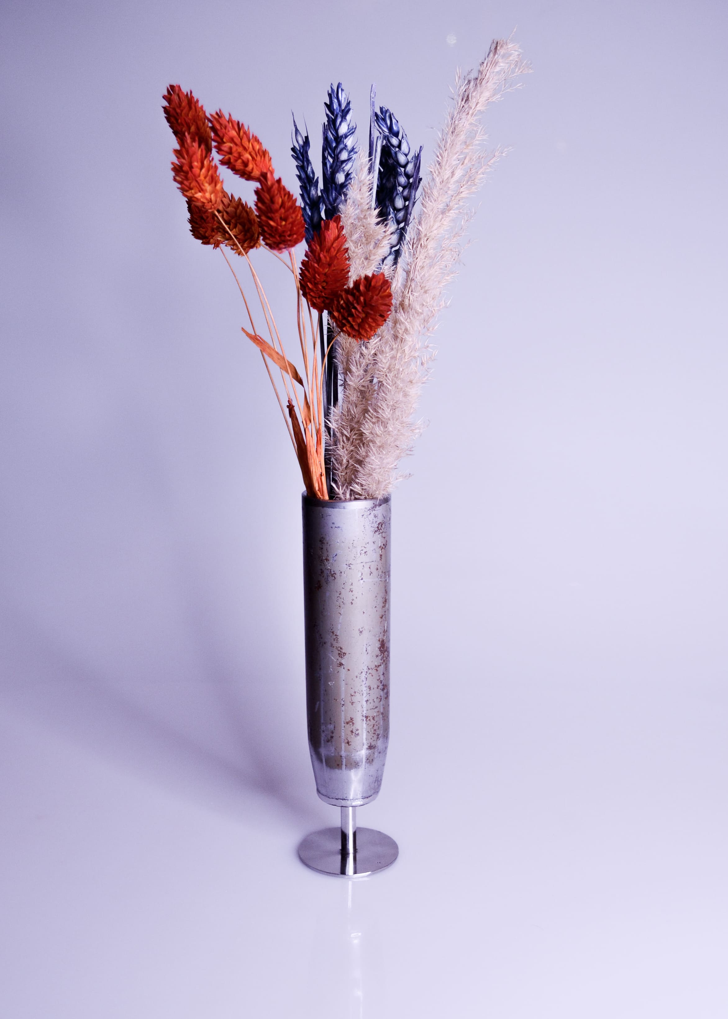 A vase made of a combat shell