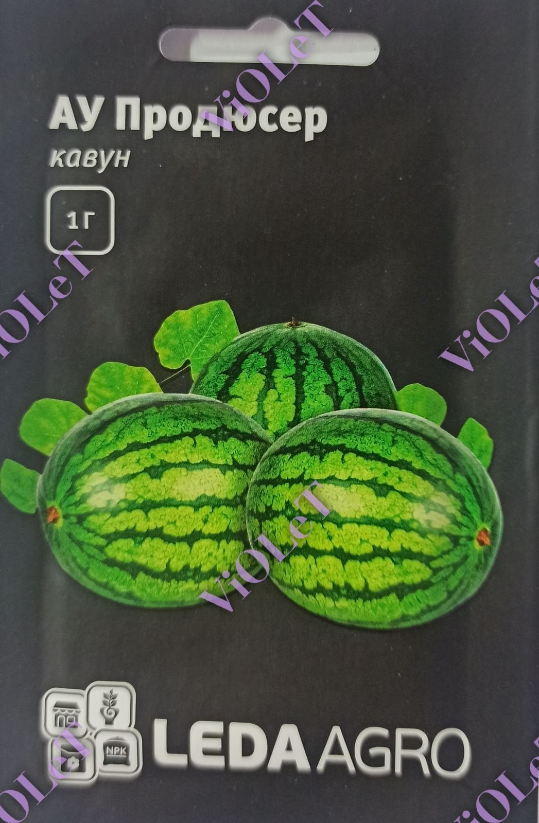 Кавун АУ Продюсер, овальний 1 г, Leda Agro