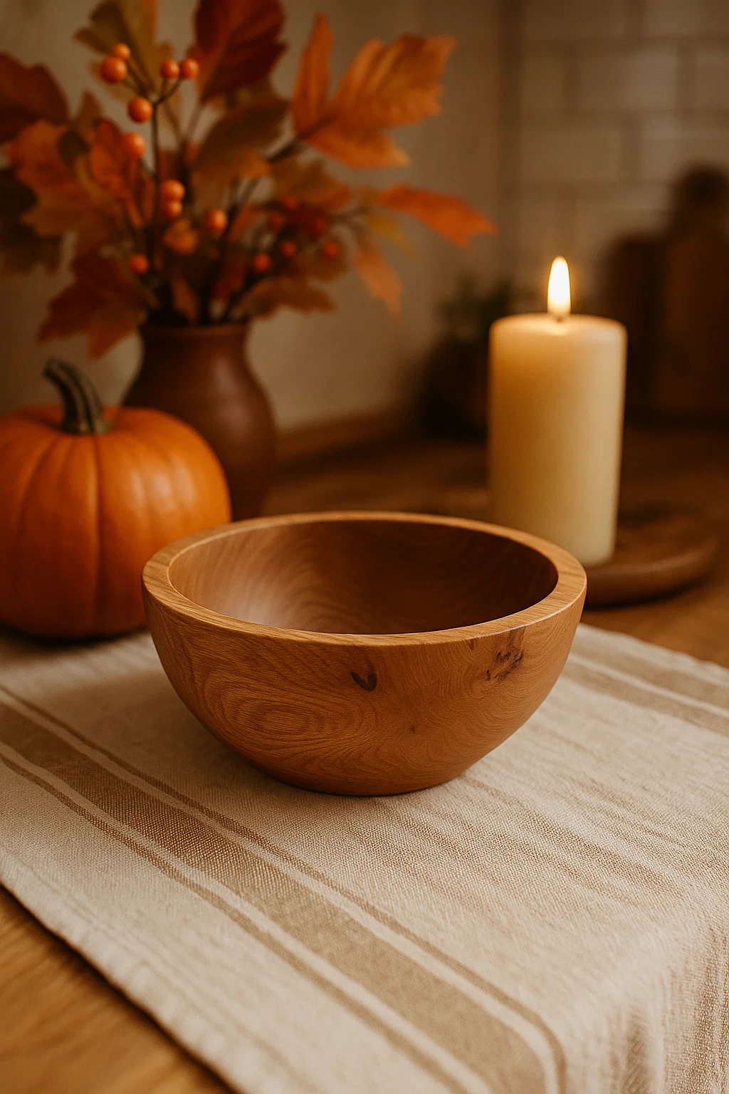 Салатник з дуба ручної роботи