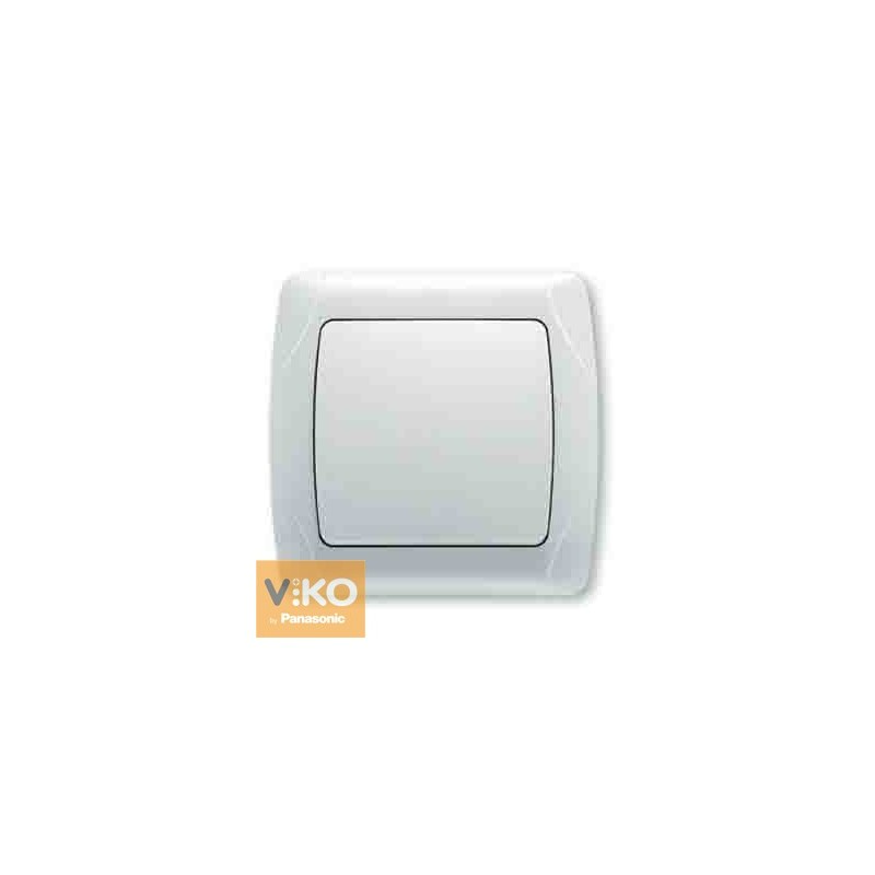 Вимикач 1-клавішний Carmen білий