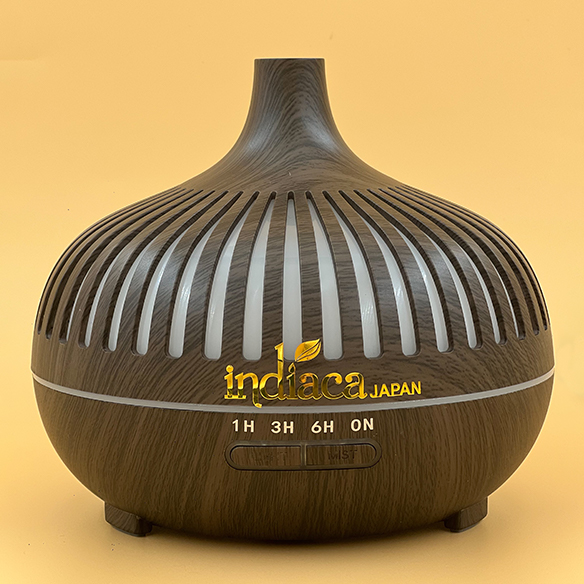 Máy Xông Tinh Dầu Với Nước INDIACA🌿Cổ Nhọn Sọc Tối - Diện Tích Toả Hương 20 m² - 30 m²