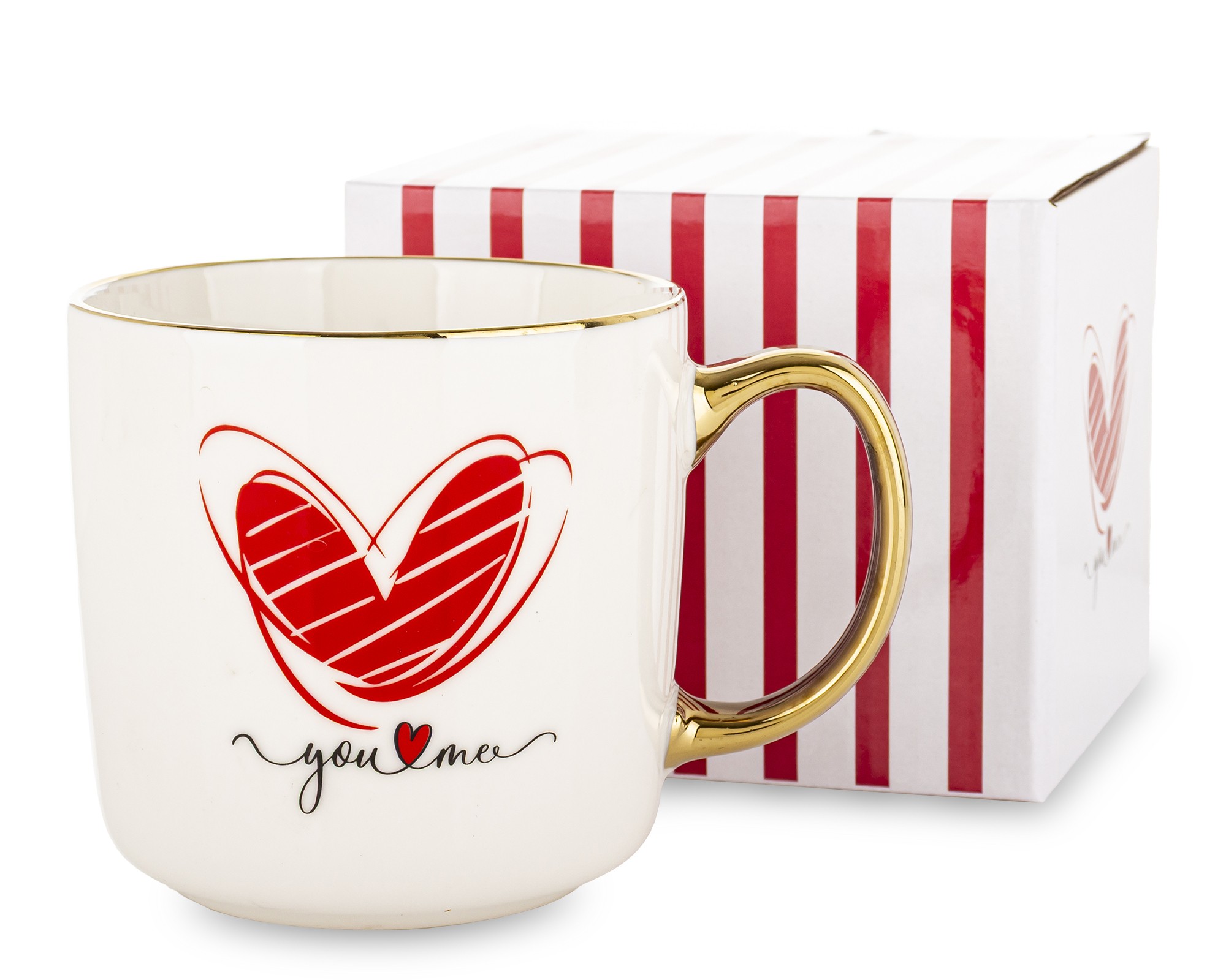 Кухоль порцеляновий 385 мл «You&Me» для кави та чаю