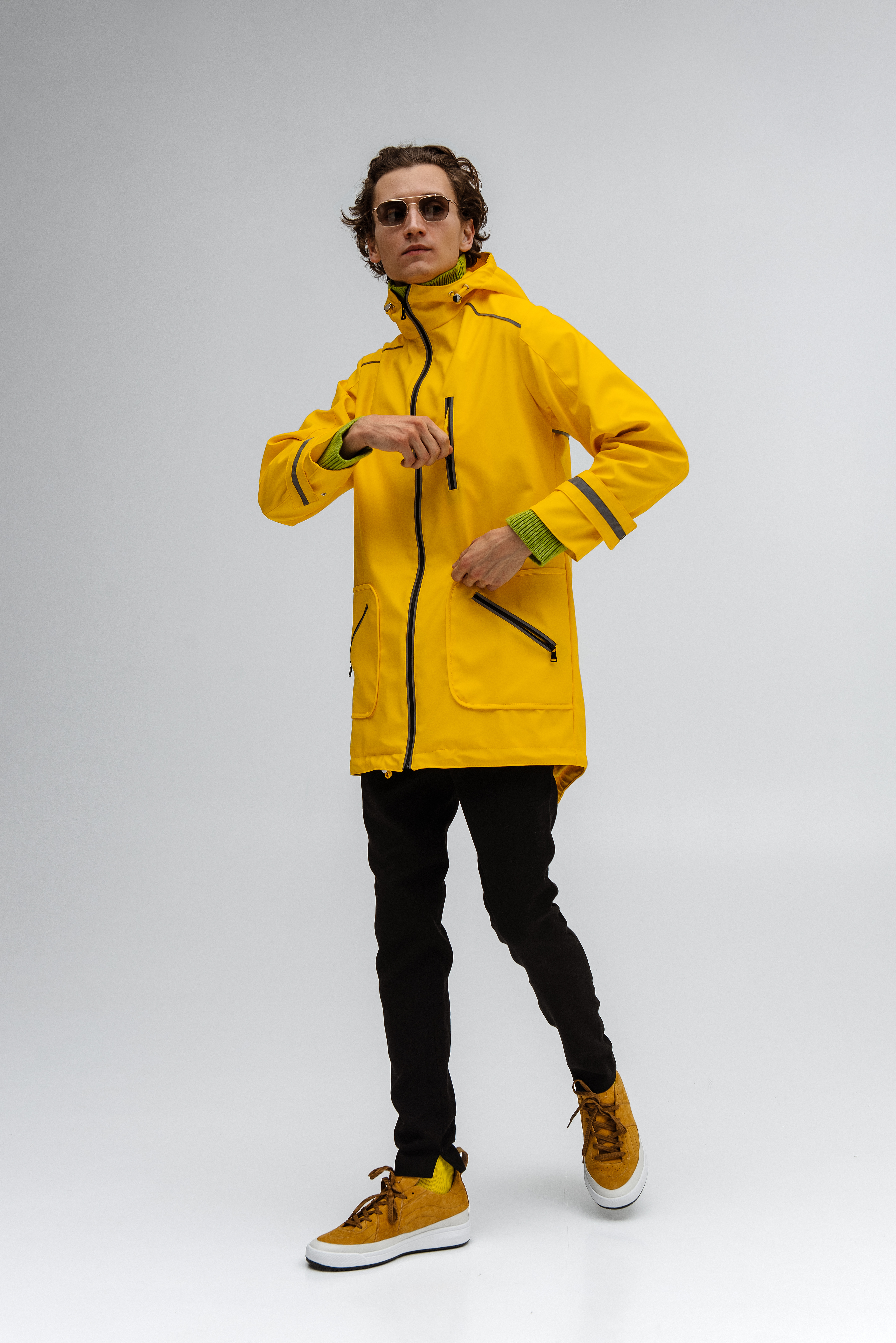 Yellow Raincoat for Men