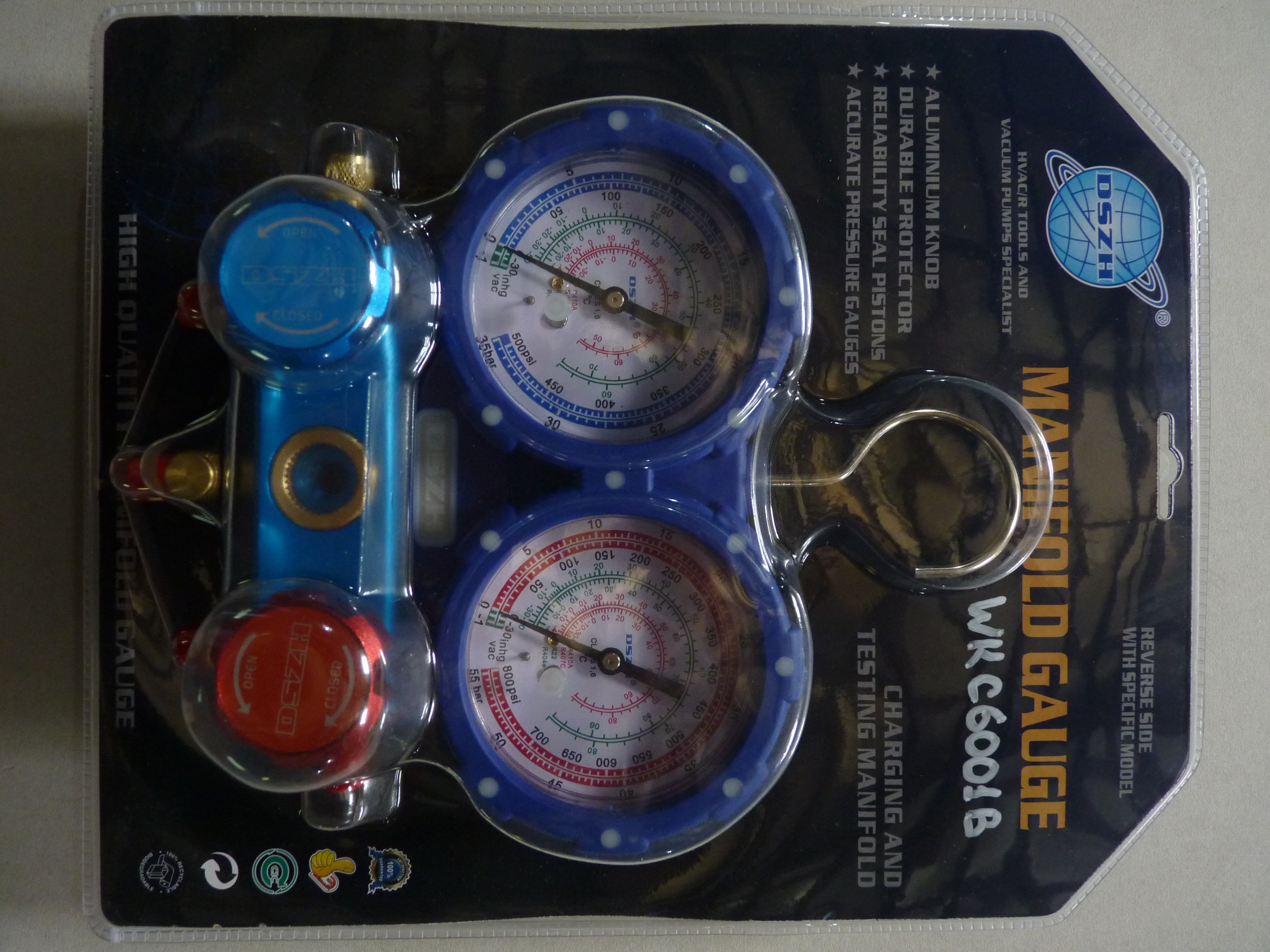 WK C 6001 B Манометричний 2-x вентильний колектор R410a / R407c / R22 / R404a