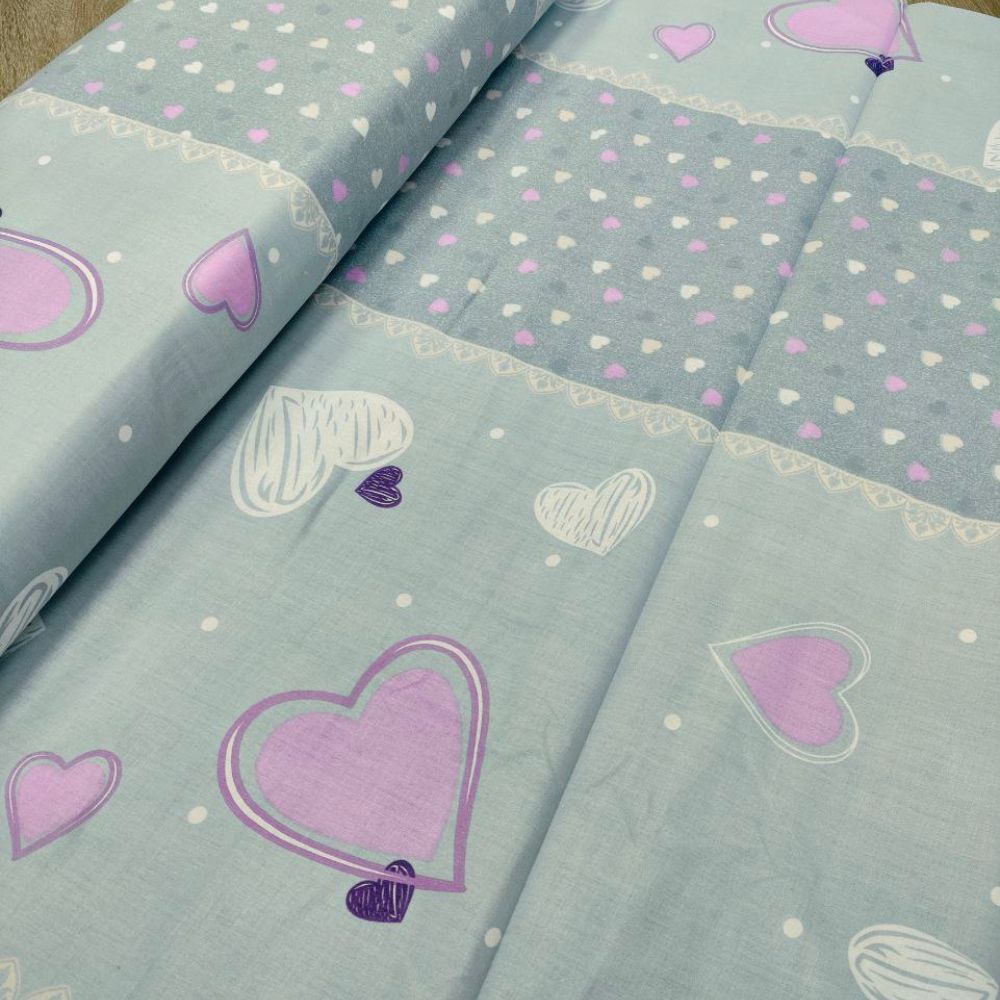 Тканина Голд Euro - Сердця джинс