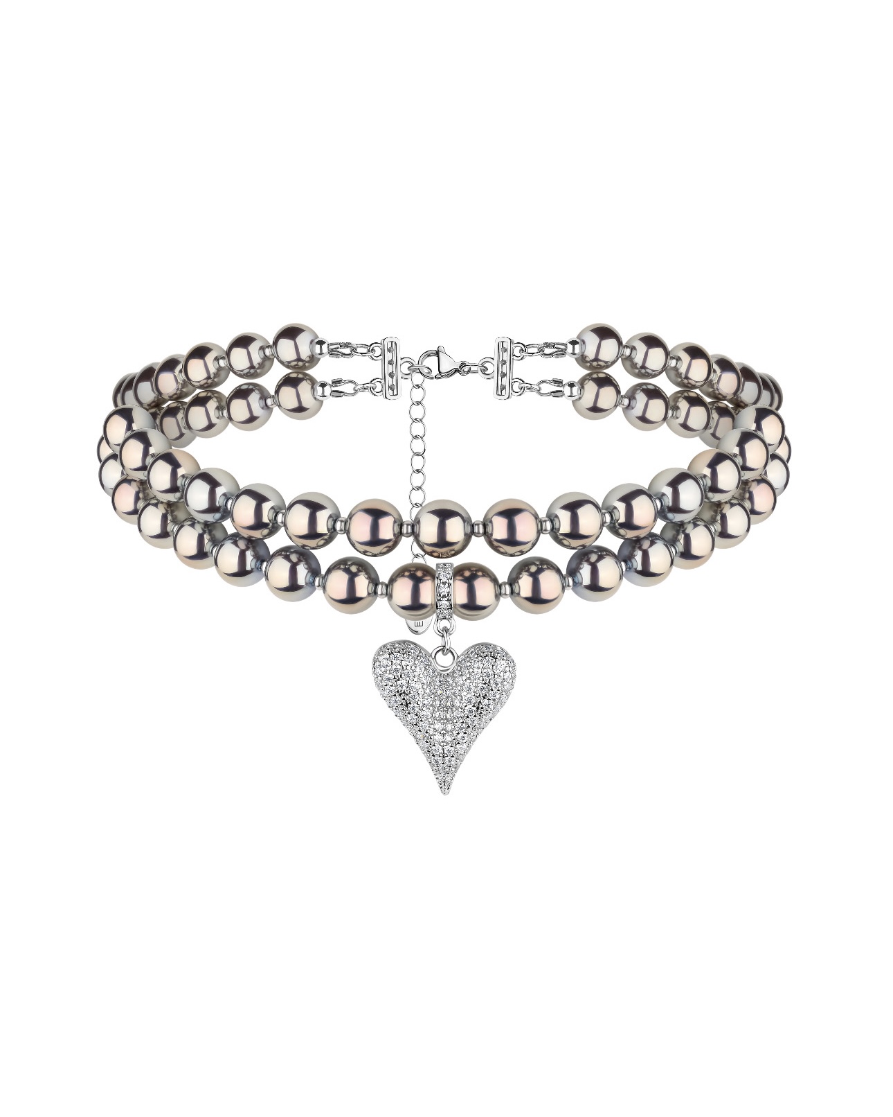 LOVE metallic necklace