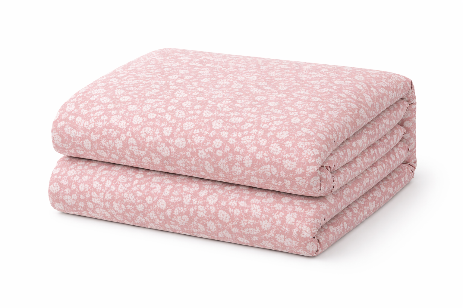 Підковдра  ранфорс принт "Букети дрібних  квітів на рожевому"