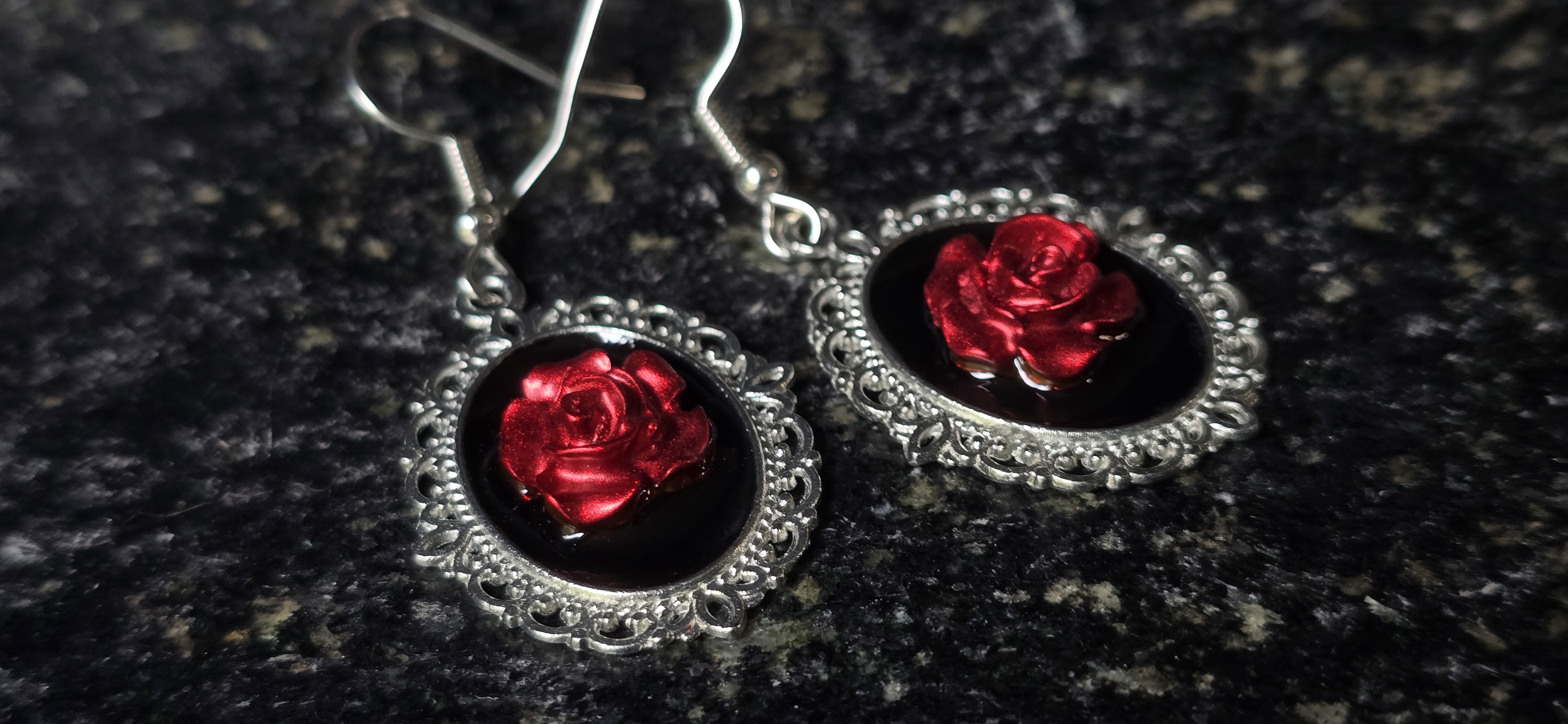 Elegant Rose Earrings