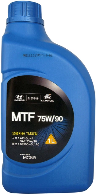 Олива трансмісійна Hyundai/Kia MTF 75W-90 GL-4 1L